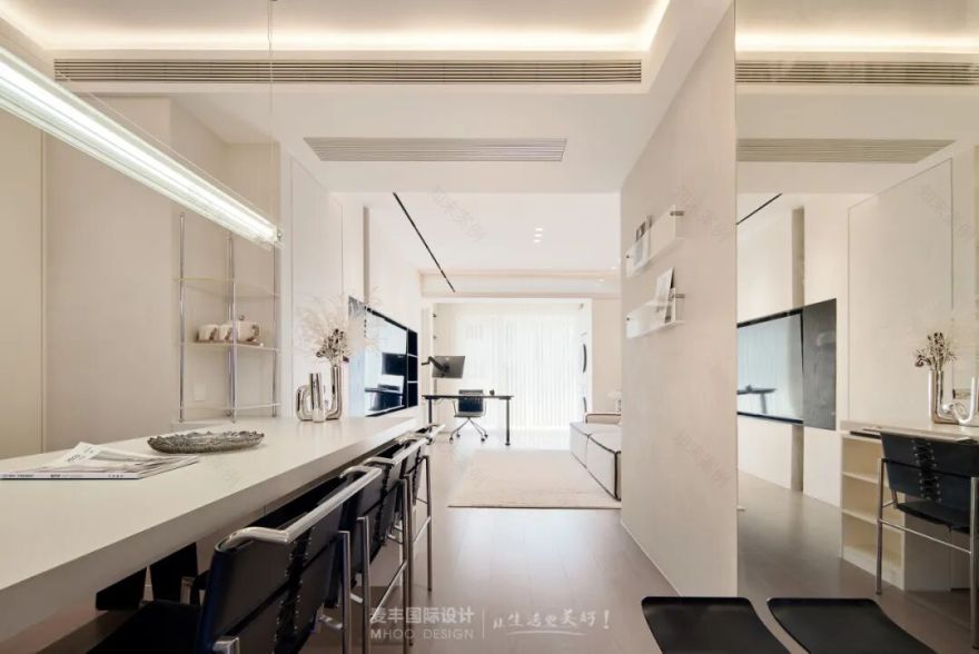 MHOO|钱江蓝湾88㎡现代风:释放无限,倦意可融-18