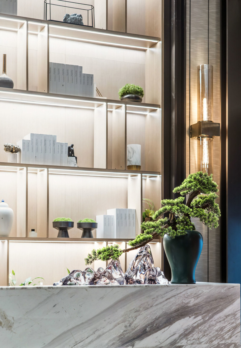 华夏郑州新郑孔雀城售楼处——摩登东方的生态艺术空间-14