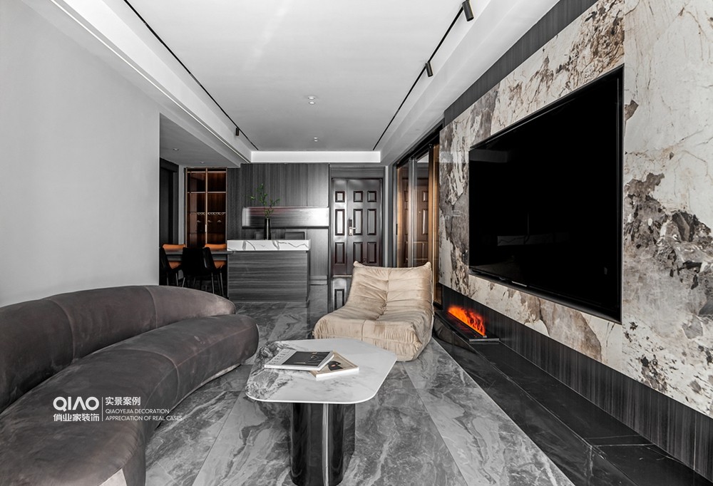 壹号湖畔现代风格装修案例丨中国重庆丨重庆俏业家装饰-0