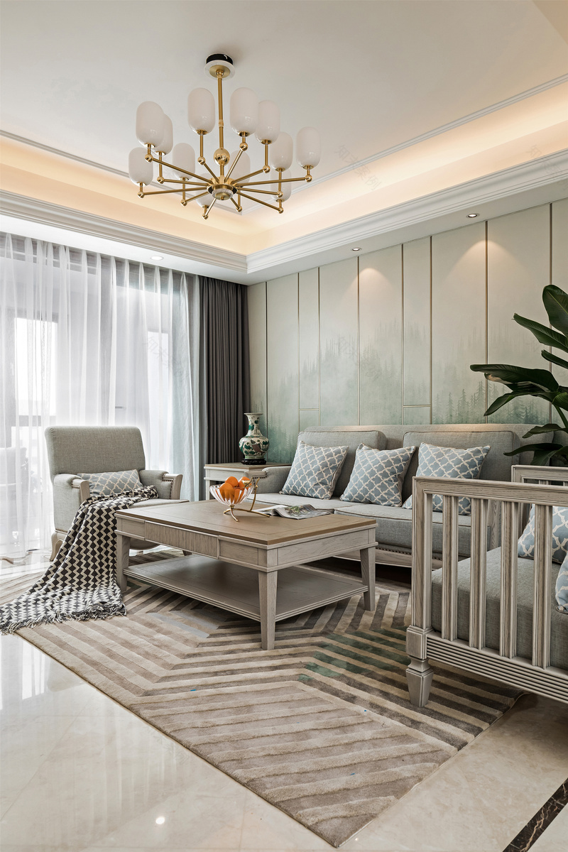 乌托邦世界的优雅灰绿美式风-6