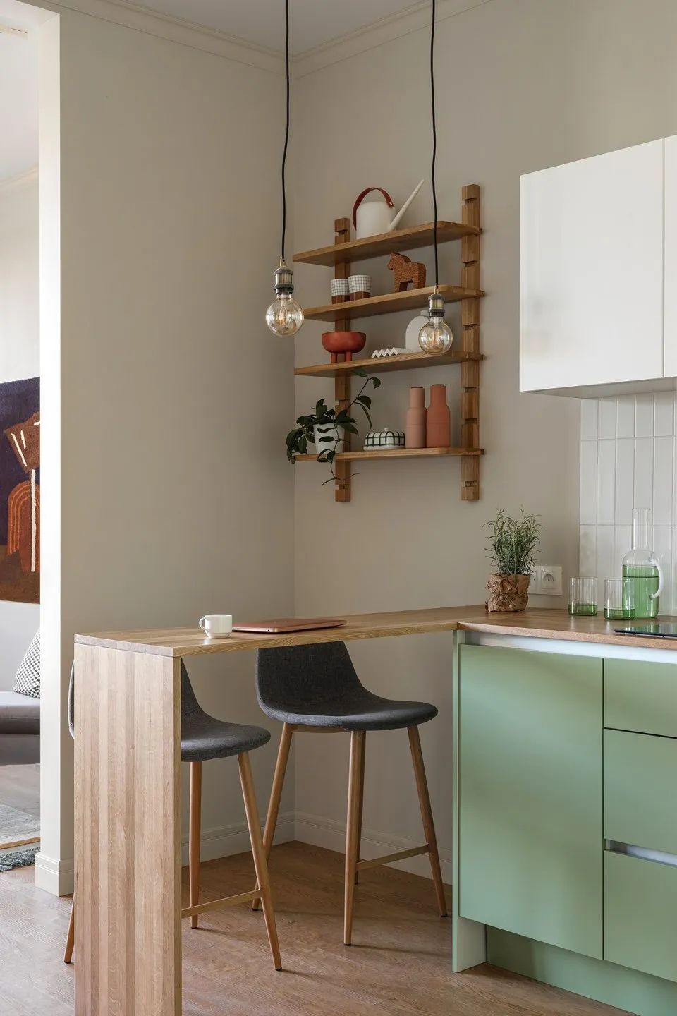 60㎡斯堪的纳维亚公寓设计丨Anastasia Zarkua-15