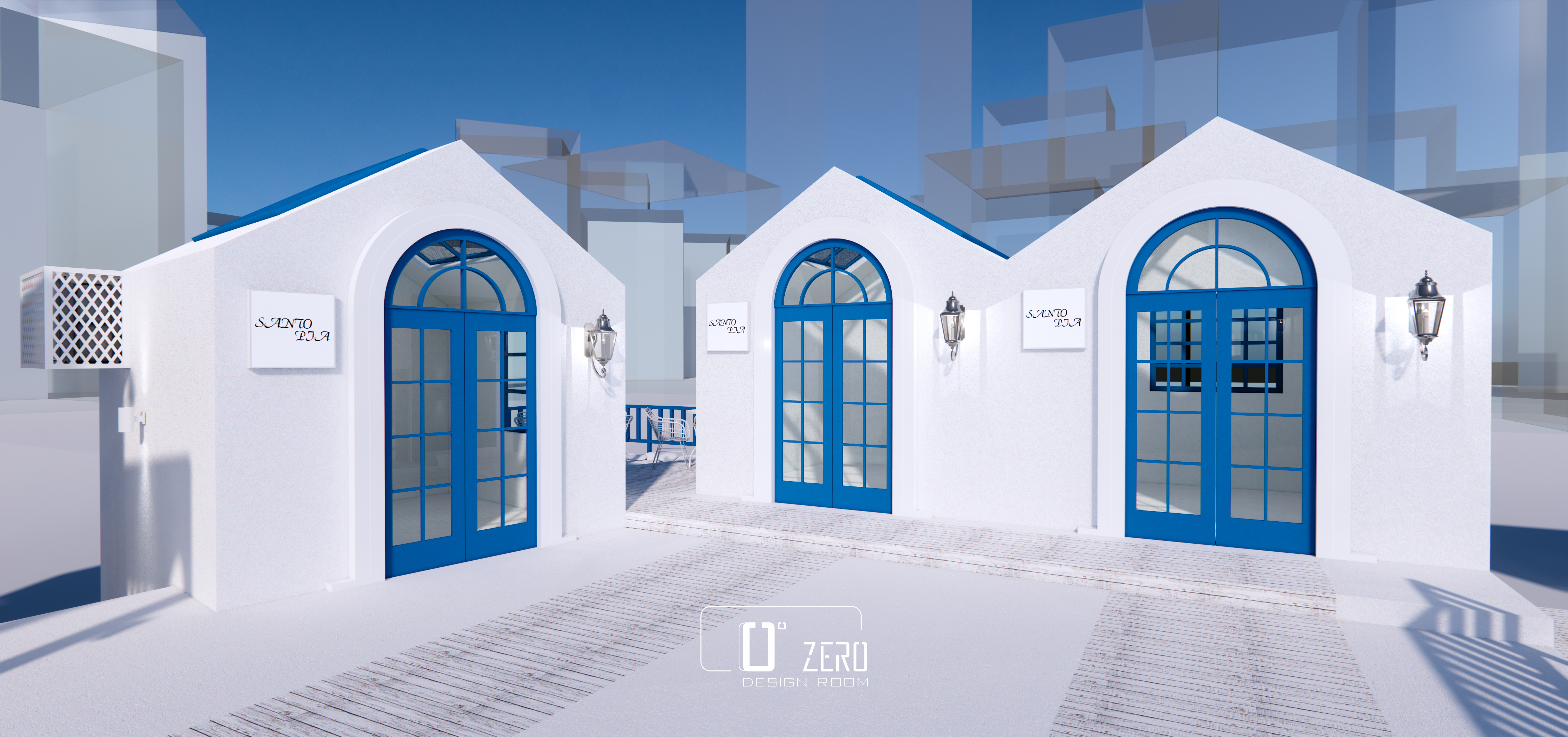 圣托里尼乌托邦理念的假日城市丨中国深圳丨Zero Desing Room-19