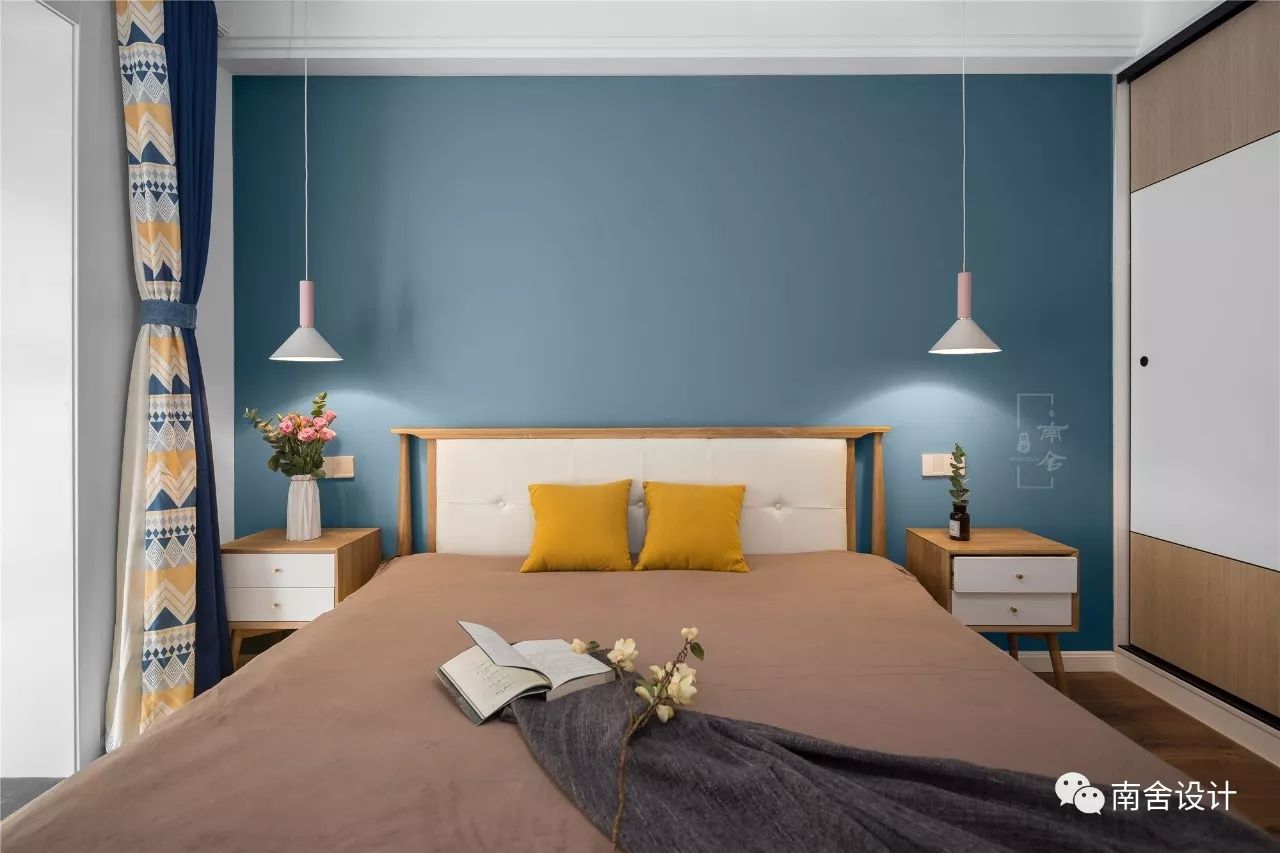 南舍空间设计新作《三原色》——旭日上城二期北欧风实景-39