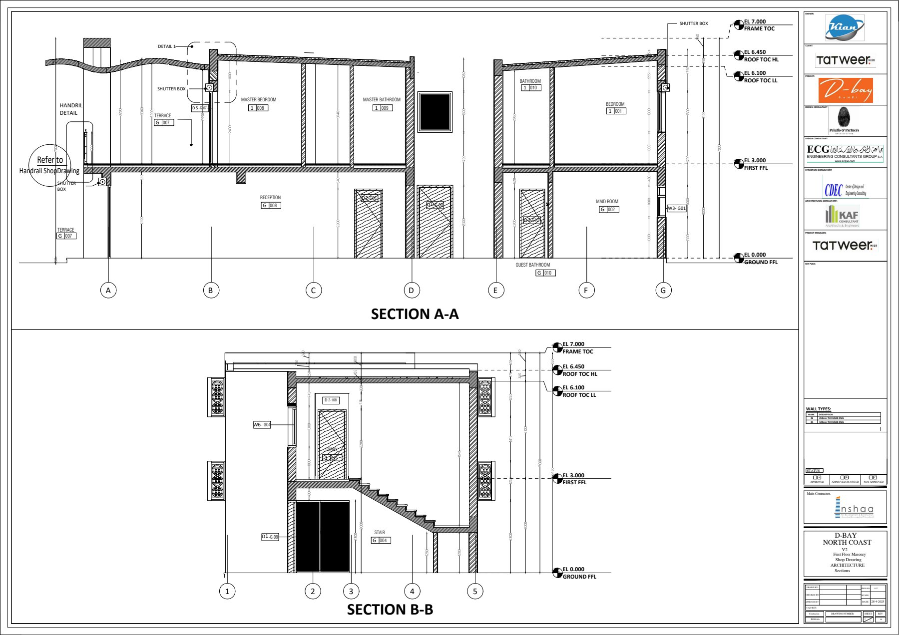 D  Bay北海岸一楼砌体淋浴间建筑施工图项目-3