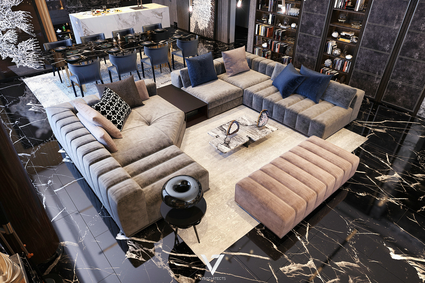 现代风格客餐厅设计，展现大气之美-4