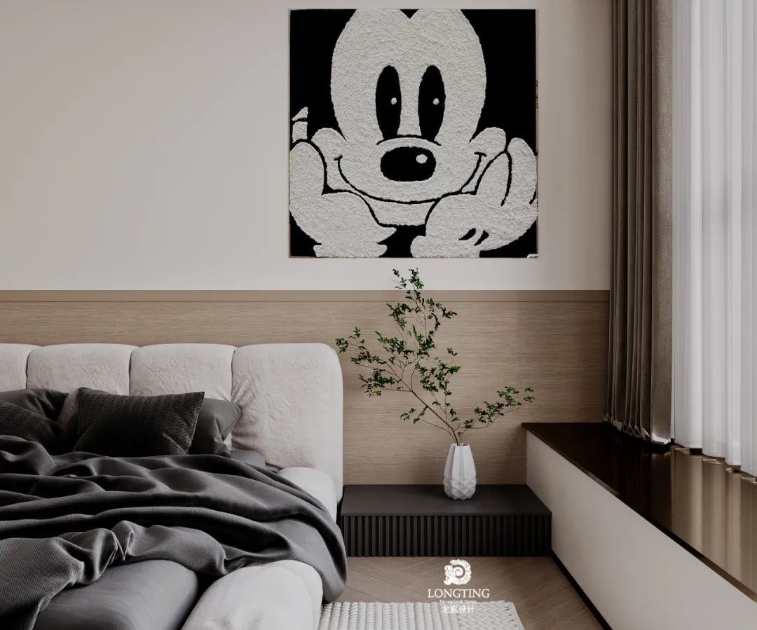 百合白打造温馨奶油原木空间-48