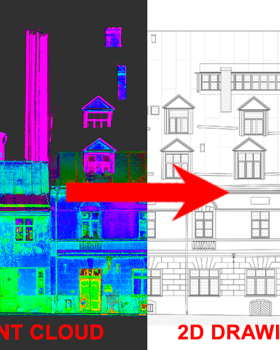 Point Cloud to CAD Historic Building - Riga, Latvia