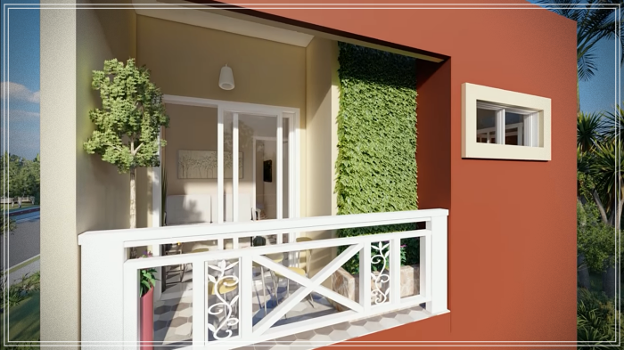 5×7米带3卧室房屋设计-12