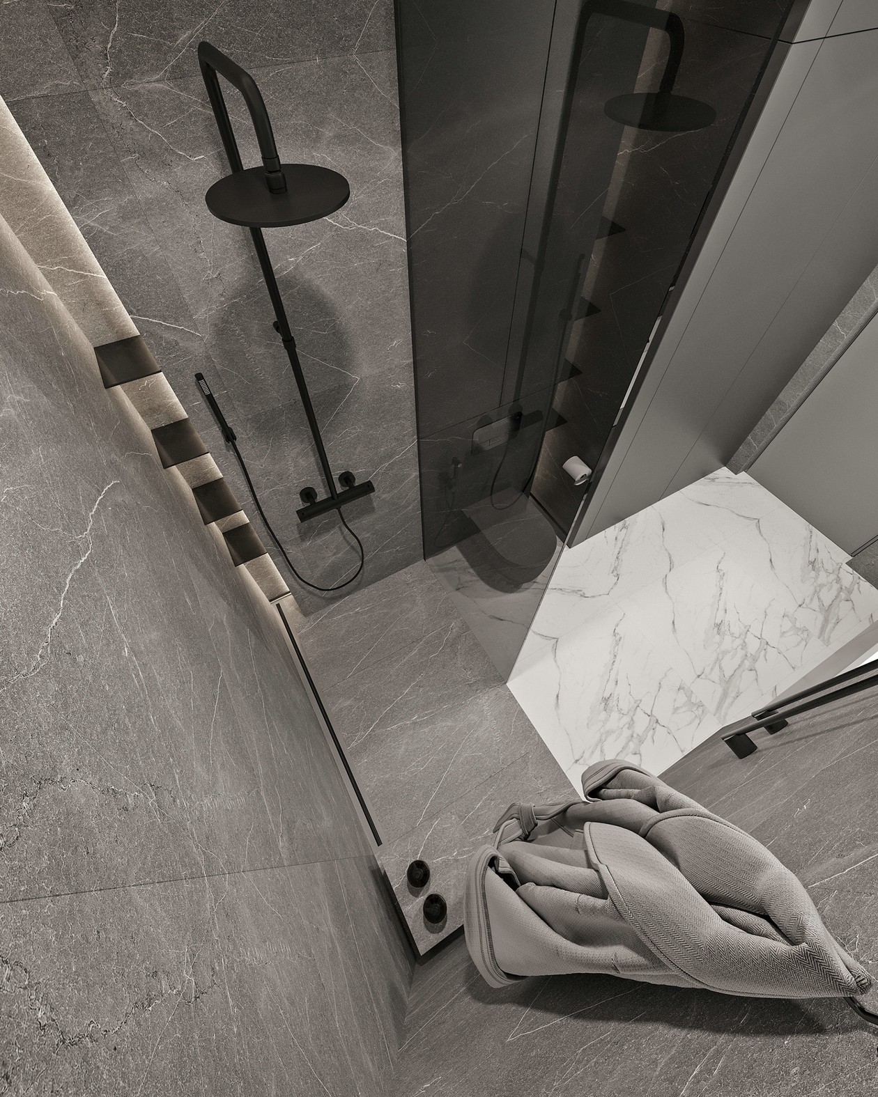 绿色+灰色空间设计 舒适又自然 温柔而绮丽-15