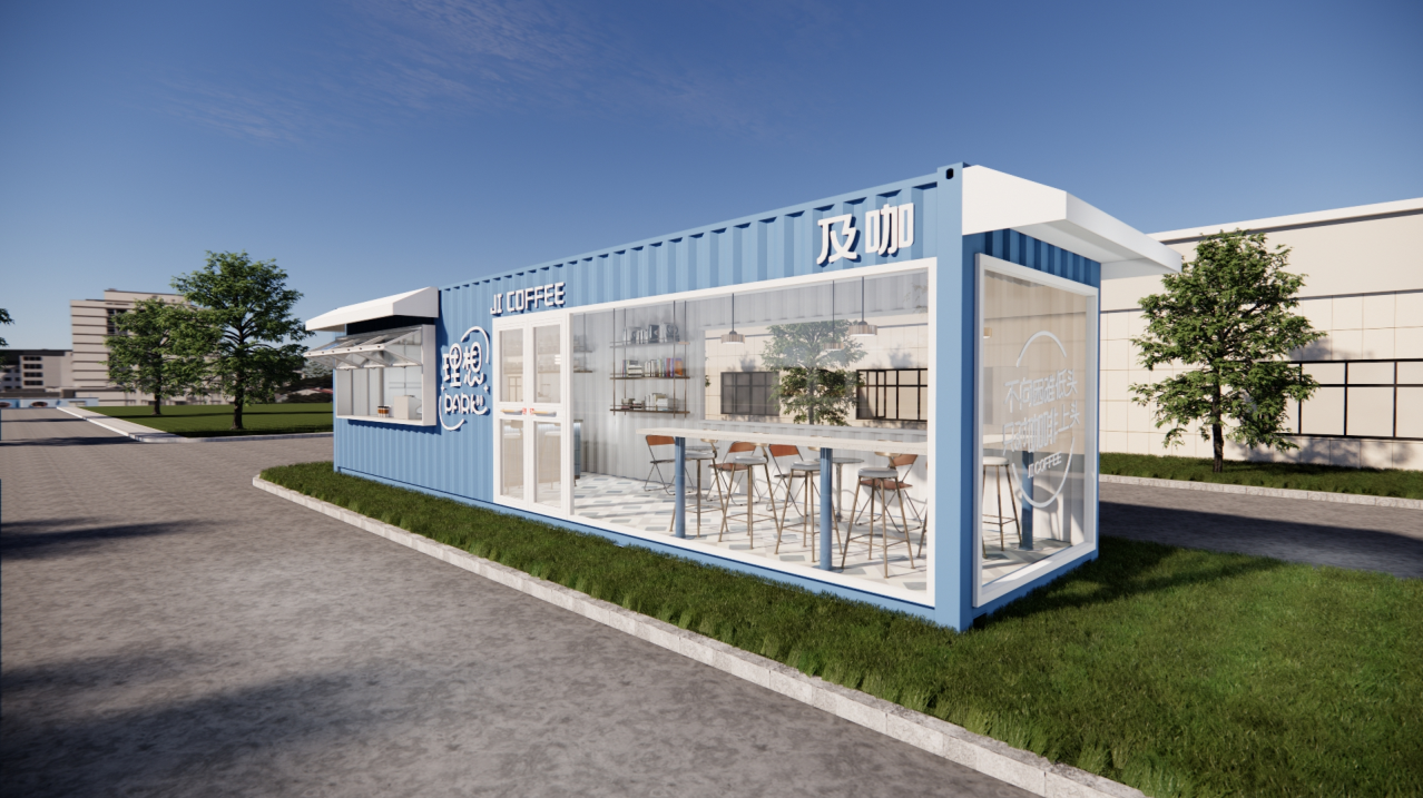 工业供水公司集装箱改造咖啡店丨中国宁波-10