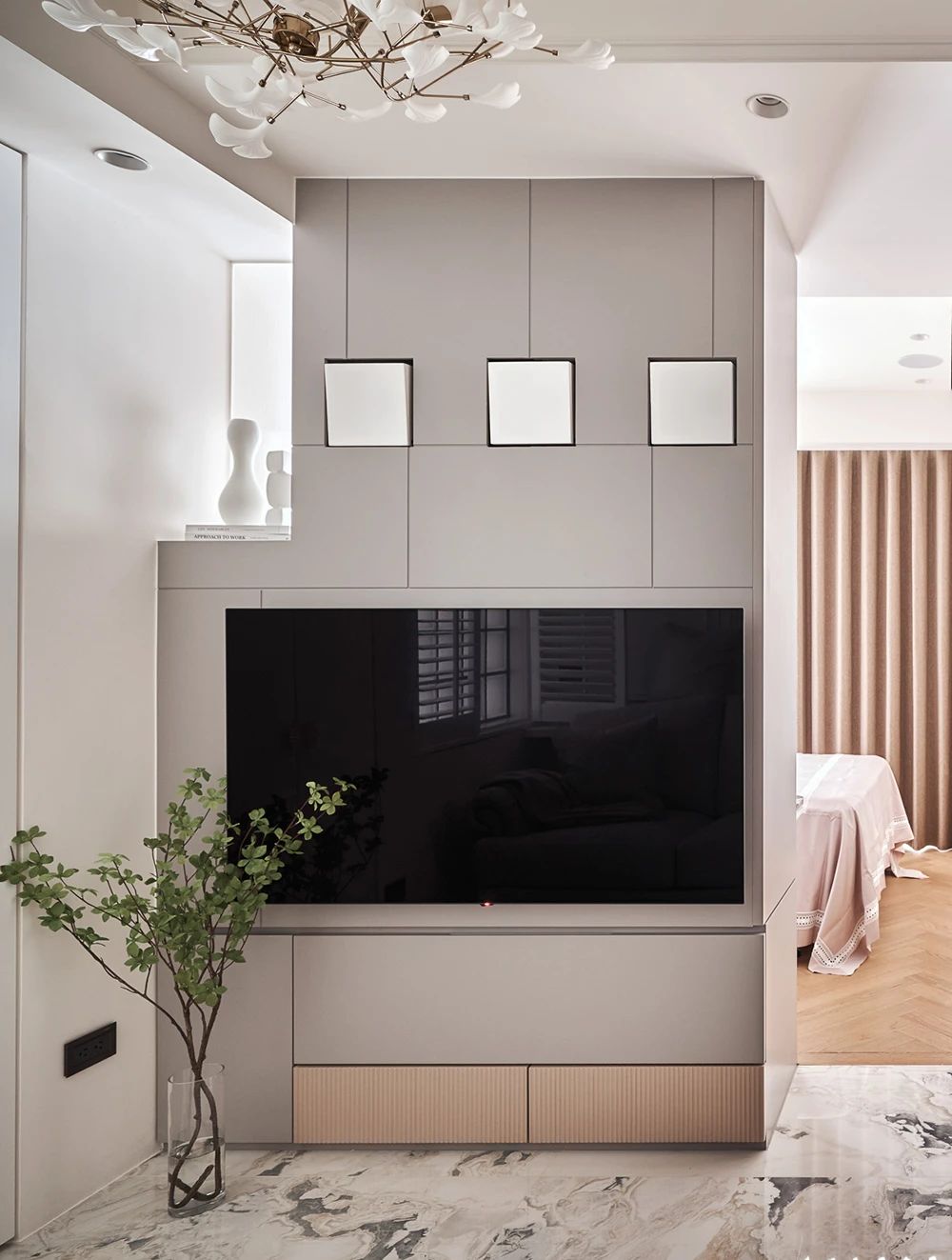 现代法式风格独居女孩的家-25