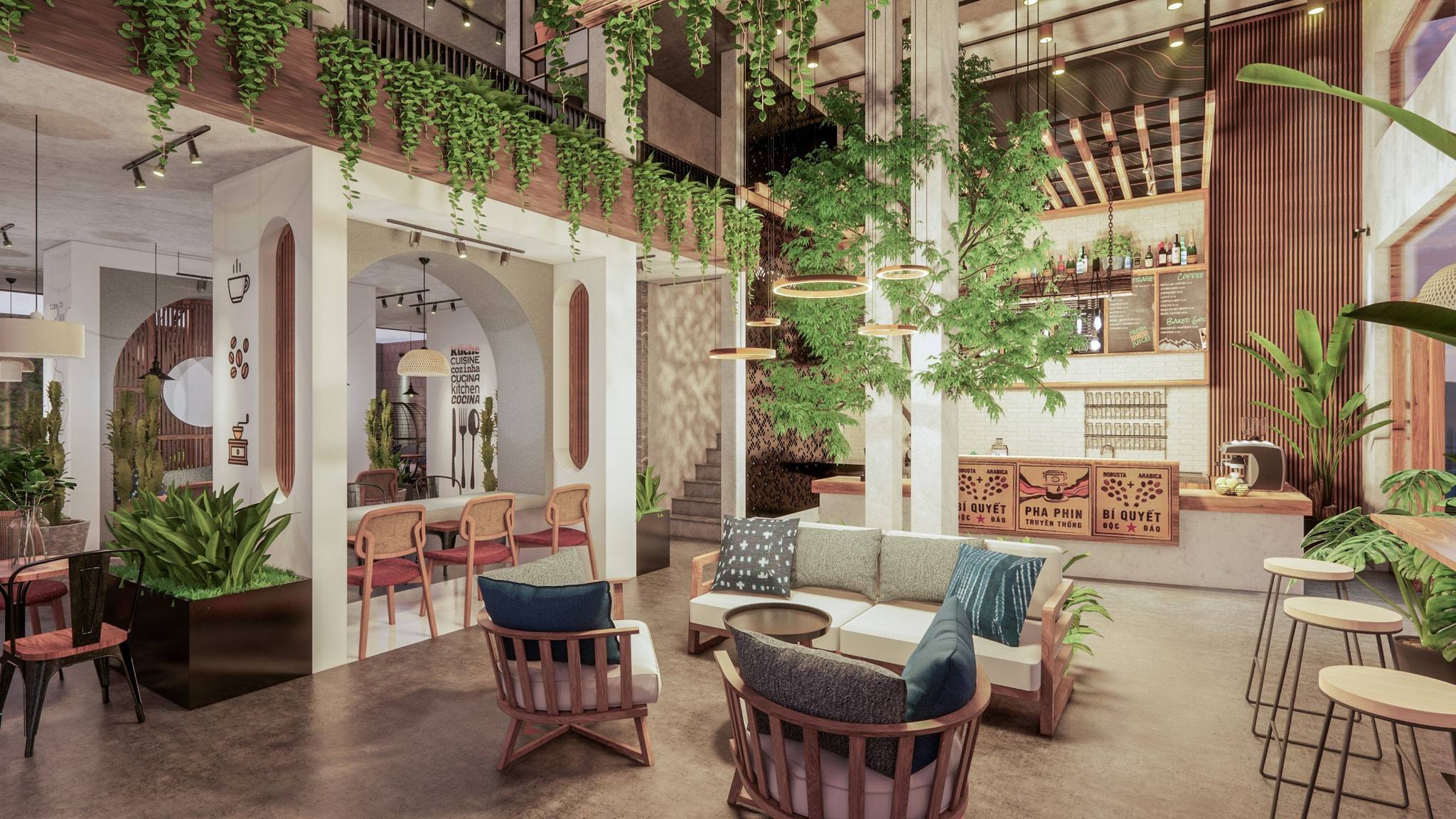 Sketchup咖啡室室内模型丨Maiphuongkts-2