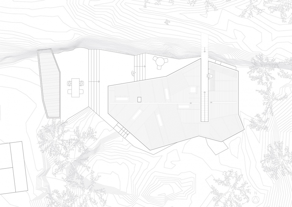 挪威弧线岩石上的岛上之家-40