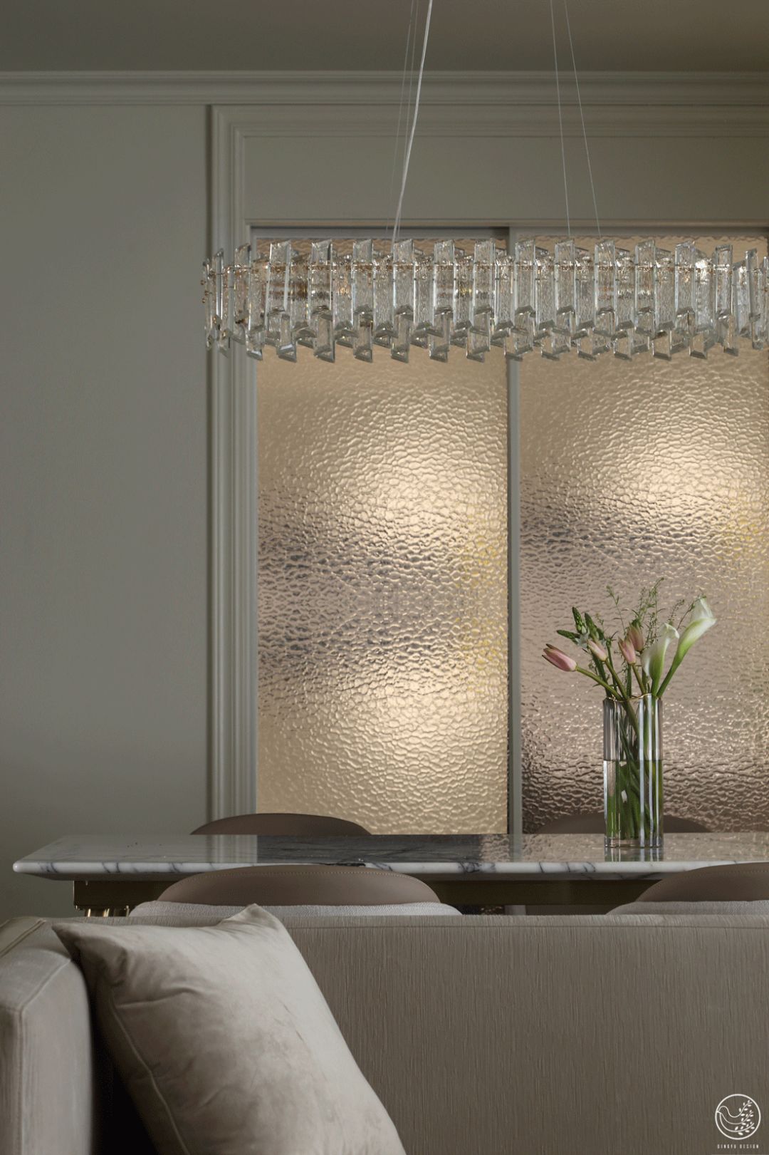 J 家美式轻奢淡颜系平层设计丨中国成都丨刘丽-34