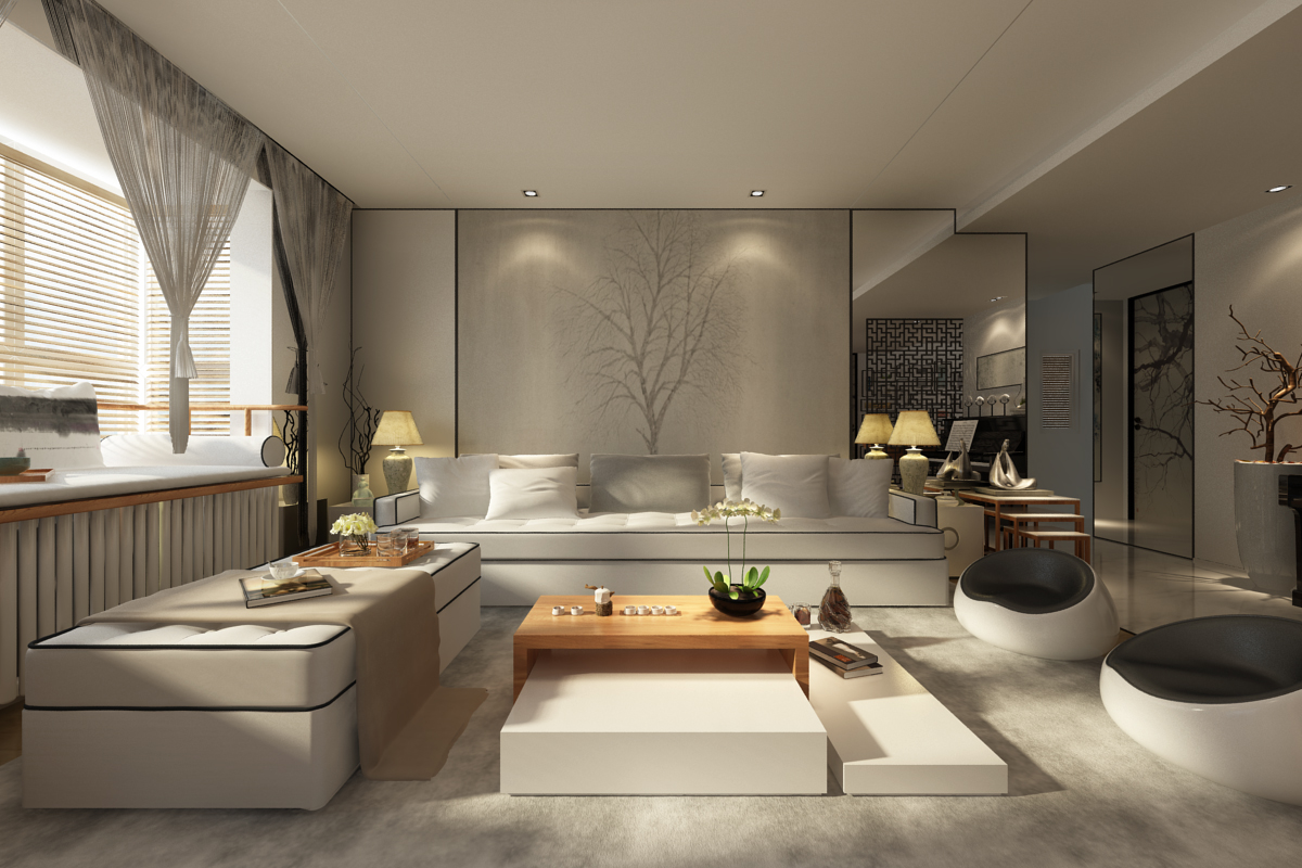 新中式 中式古典 奢华家装别墅样板房-11-15