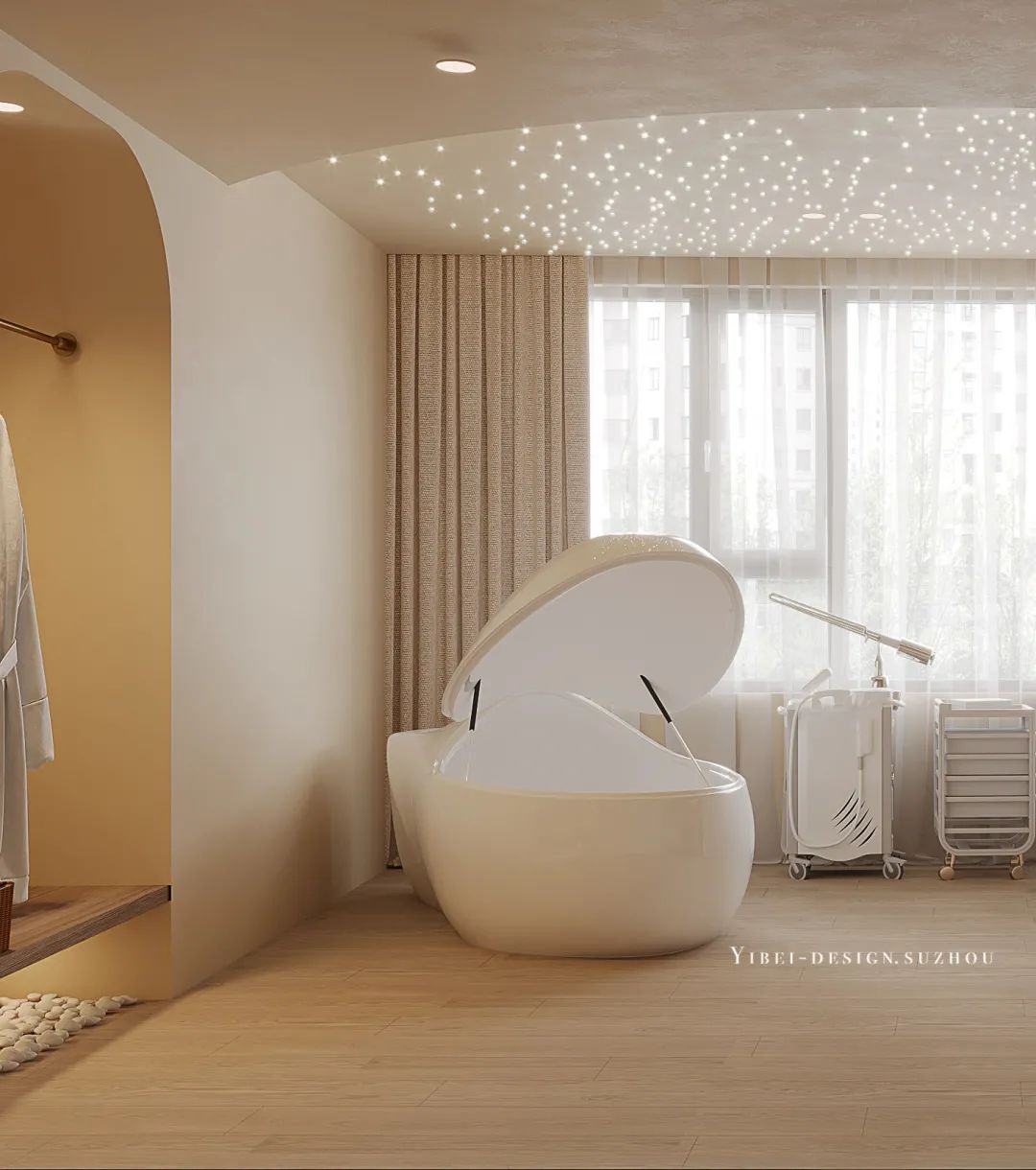 闹市中的宁静 SPA · 侘寂美学的商业空间设计丨中国苏州丨YIBEI DESIGN-24