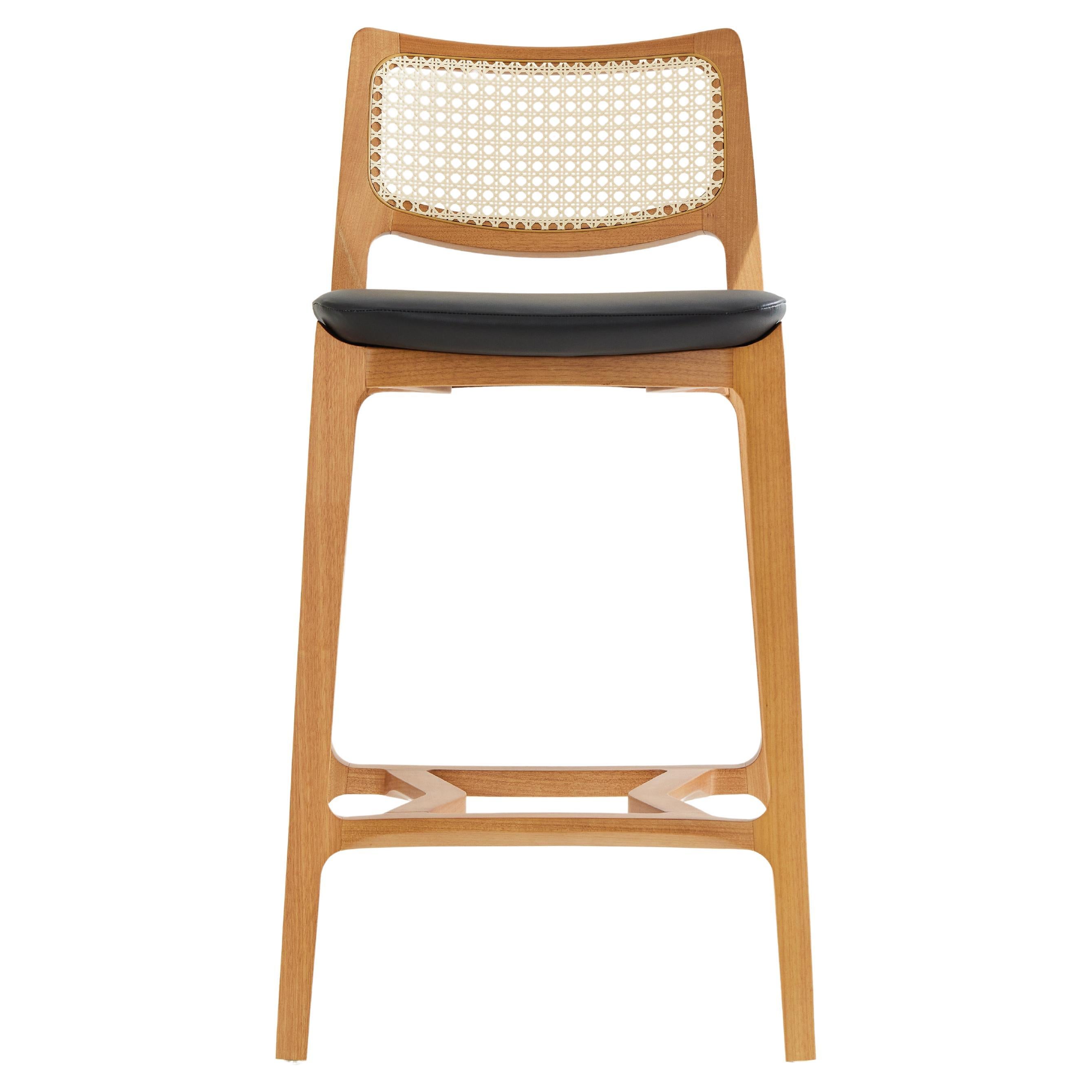 Minimalist Style, Stool in Natural Solid Wood For Sale at 1stDibs-3