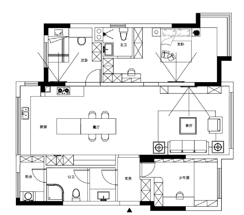 150㎡现代轻奢风住宅设计丨刘成倩-6