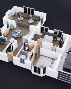 House 3D floor plan