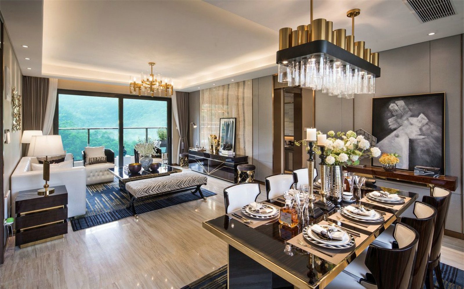 珠海凤凰溪谷法式混搭样板间-1