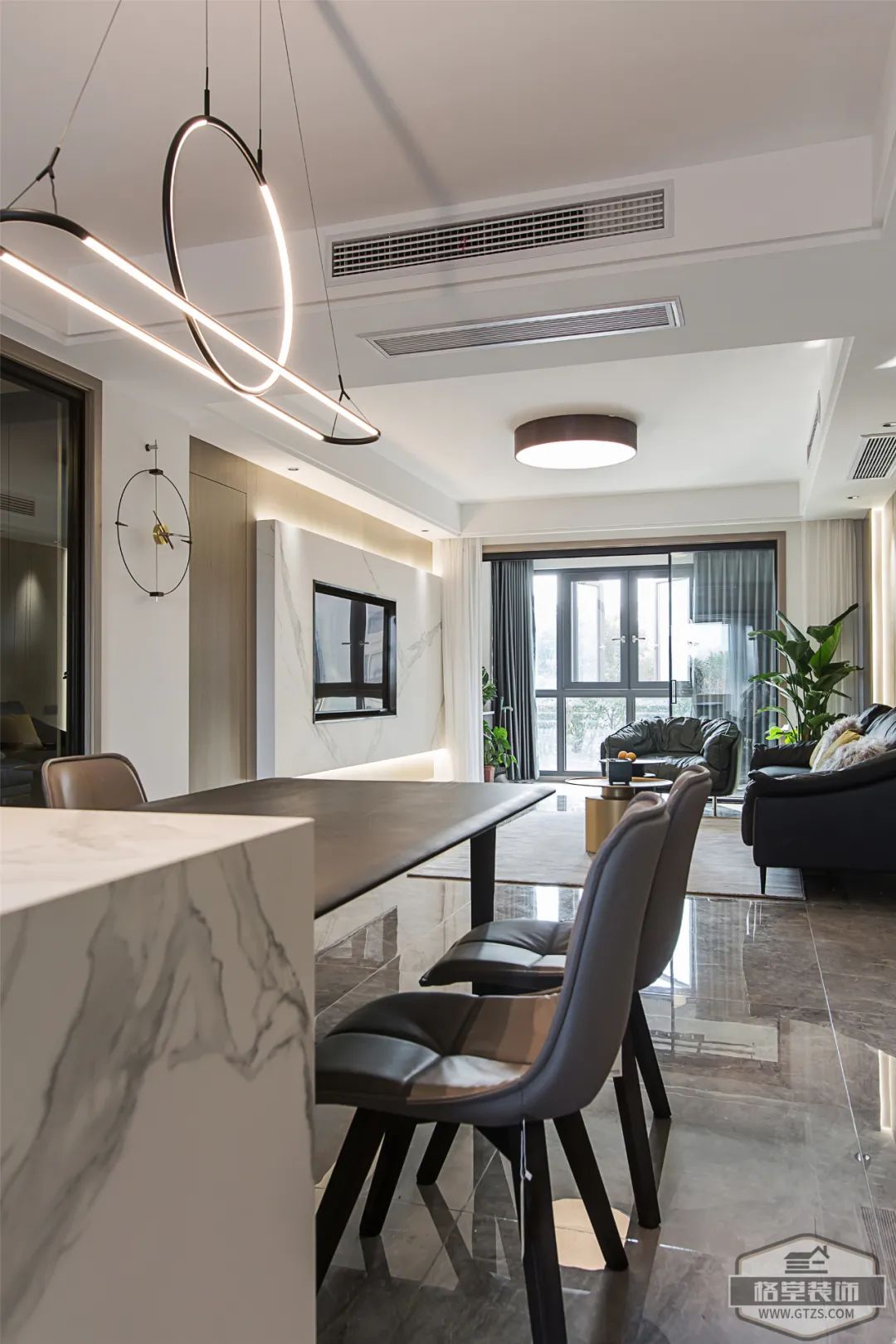 现代风格金河湾 161㎡家居设计丨格堂装饰-12