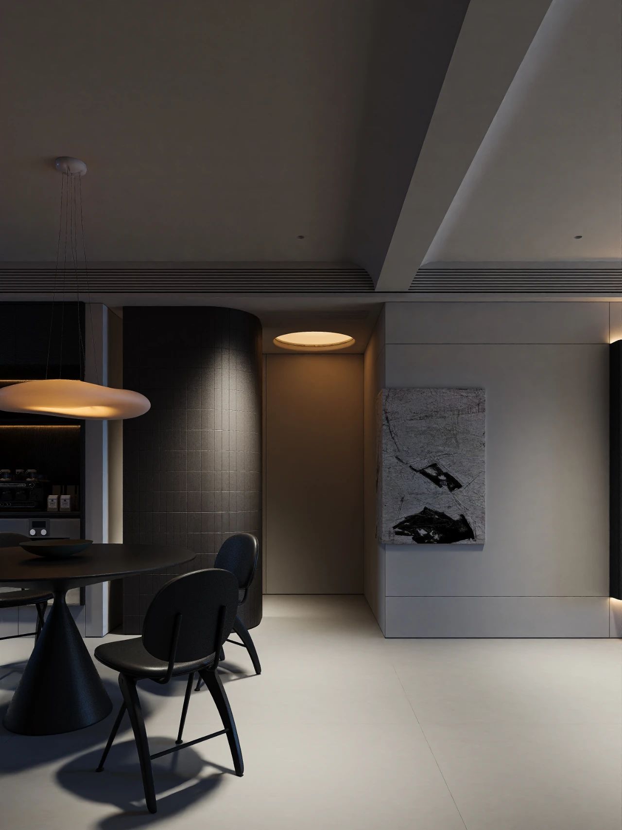 简白轻黑丨逅界空间设计-48