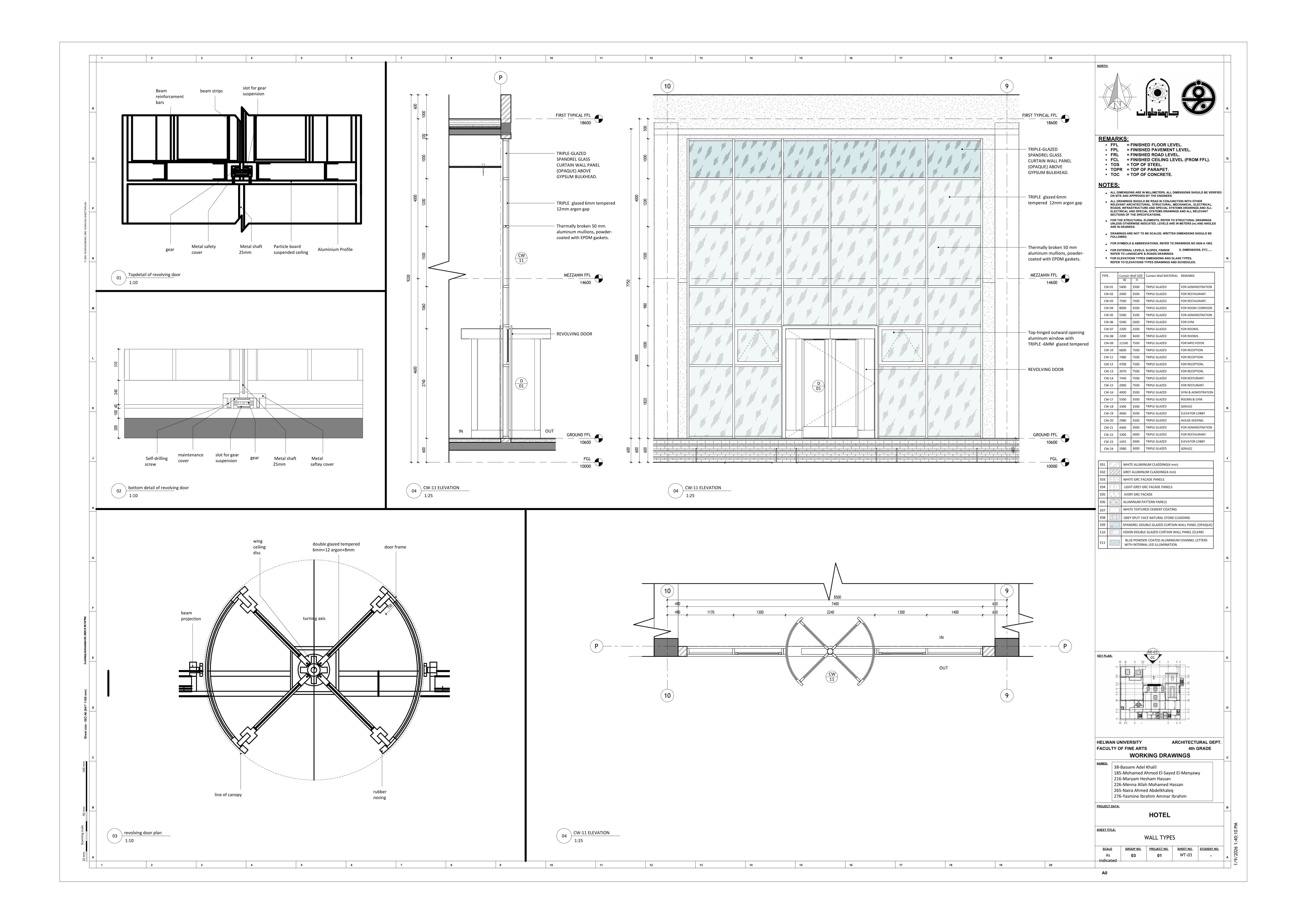 Blue Hotel | 3-Star Hotel Working Drawings-112