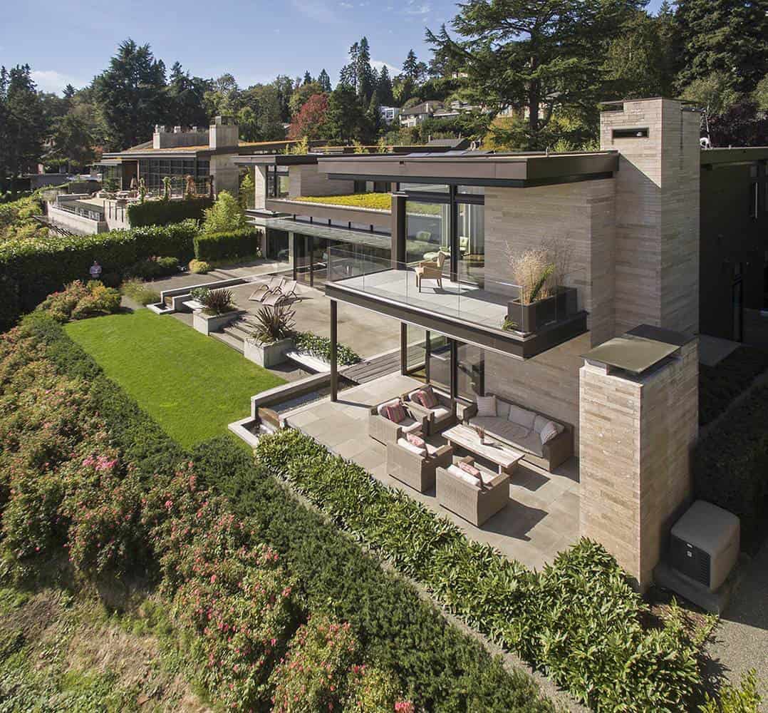 Inside a modern yet warm home on a bluff overlooking Lake Washington-2