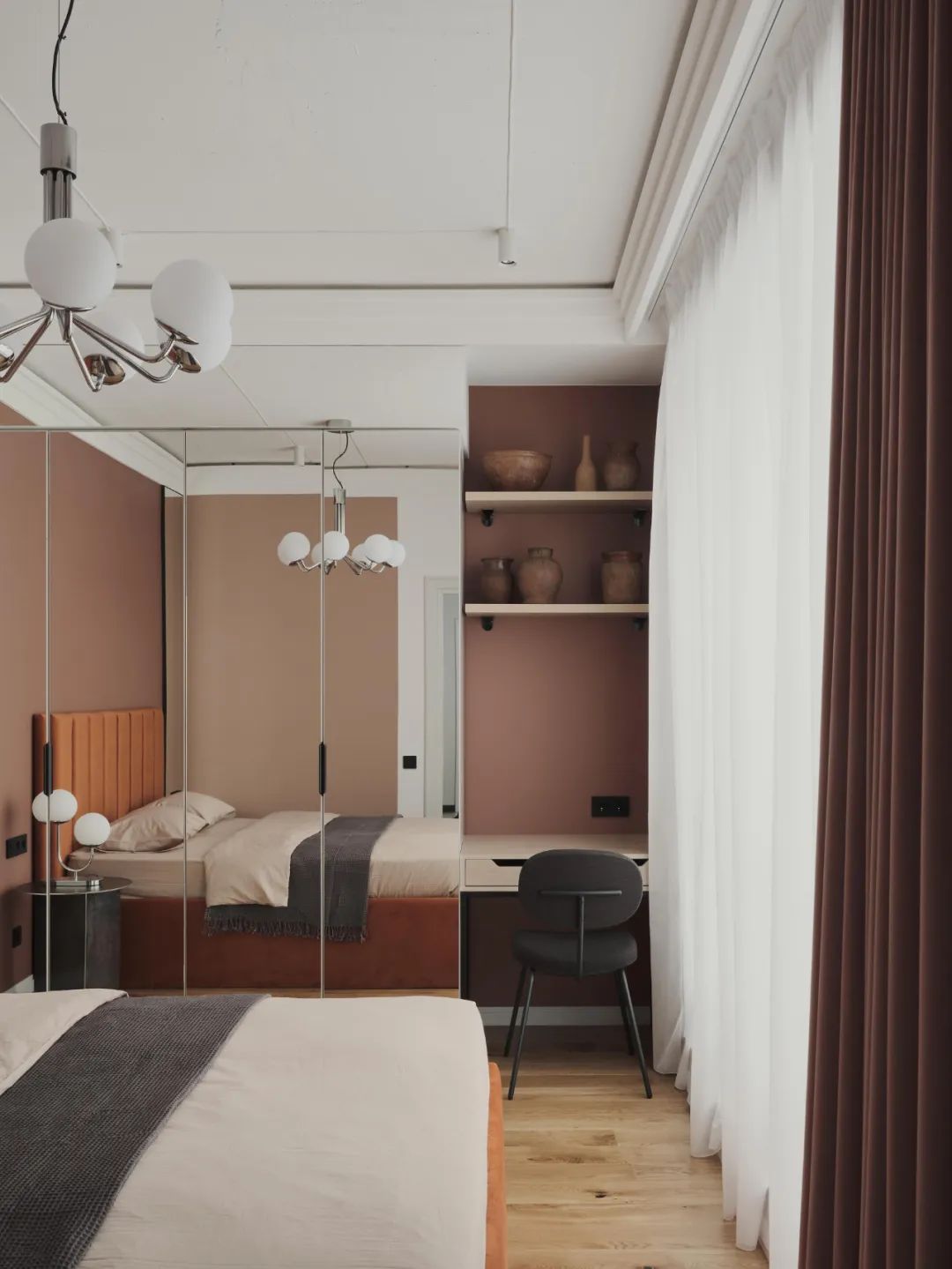 全景玻璃 77㎡舒适公寓丨Alexandra Chigintseva-12