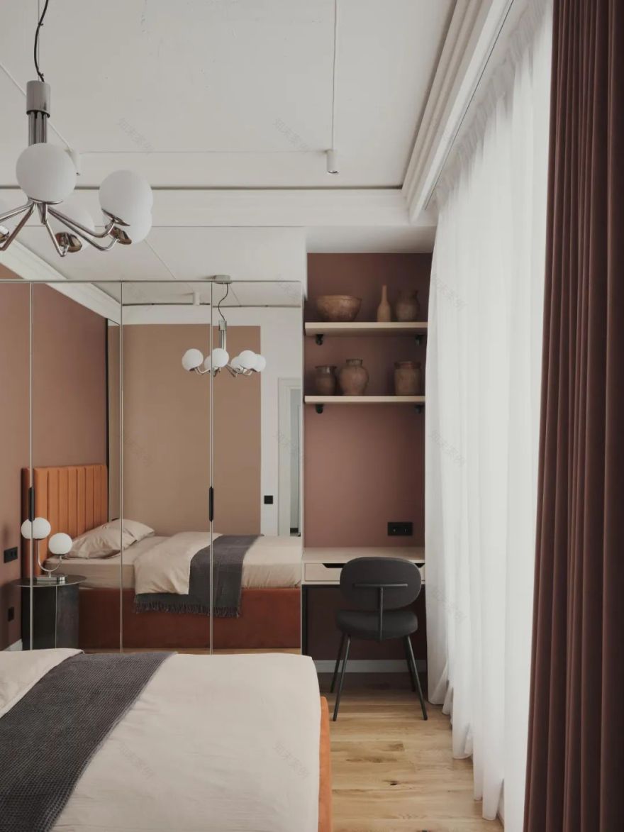 全景玻璃 77㎡舒适公寓丨Alexandra Chigintseva-12