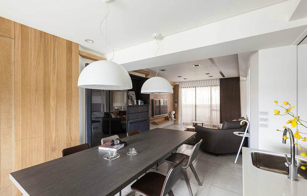 现代风格住宅设计 | 木质、金属、玻璃的巧妙融合-6