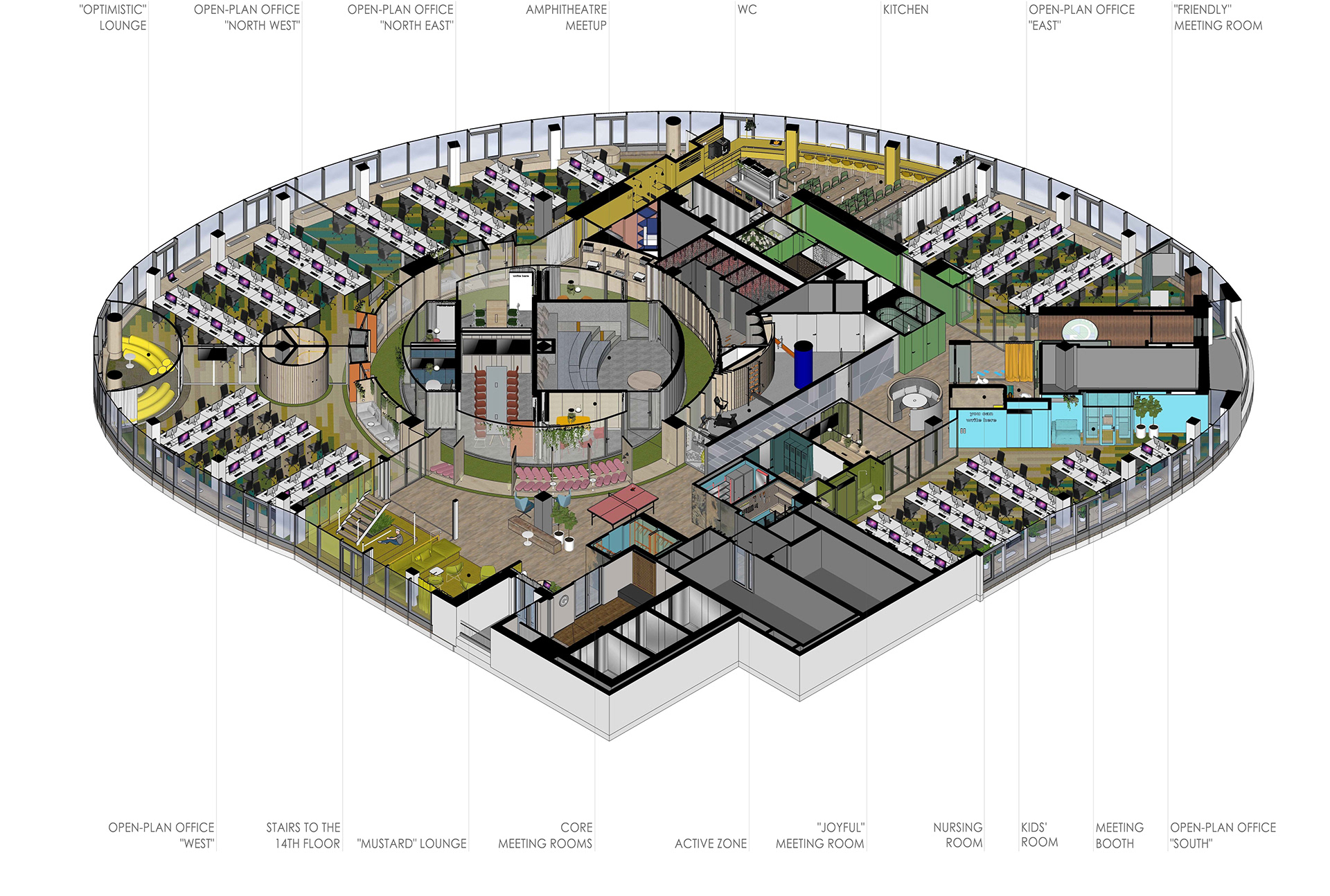 Grammarly 办公室设计丨乌克兰基辅丨balbek bureau-30