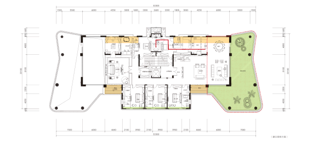 一层一户,创新“大平层”(230·760㎡多个面积段)-187