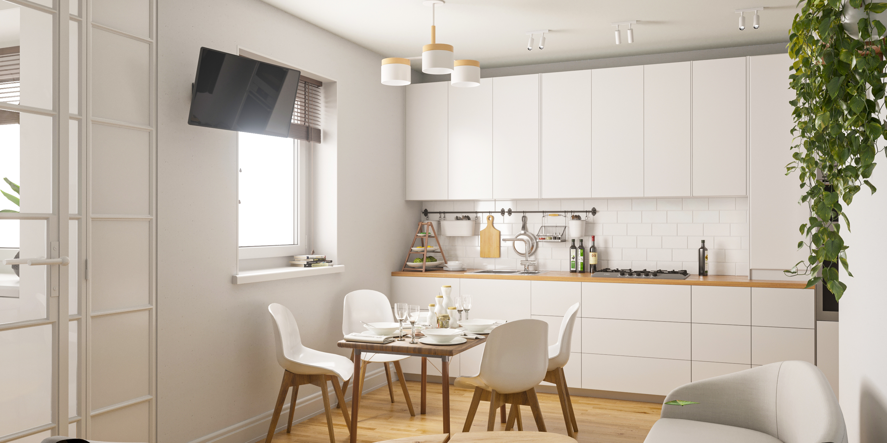 Design and visualization of an apartment in France-7