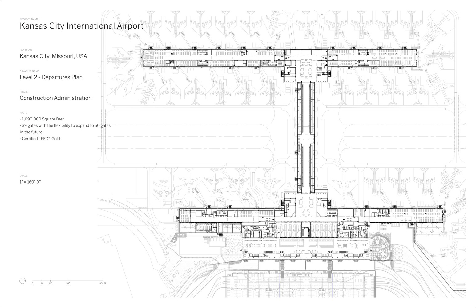 堪萨斯城国际机场新航站楼丨美国堪萨斯城丨Skidmore,Owings & Merrill-46