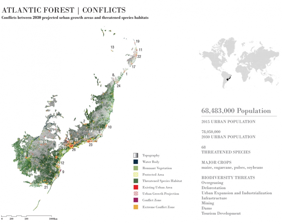 《世界末日地图集》——揭示生物保护与城市发展冲突的景观设计-49