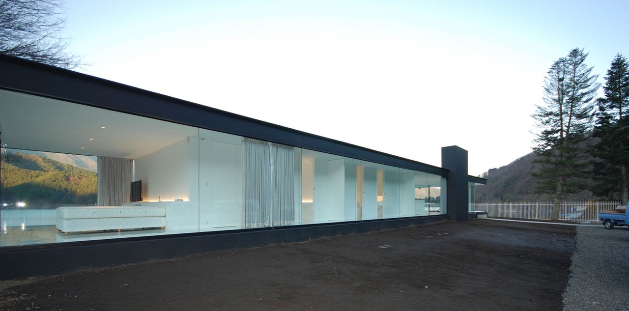 日本湖畔米斯式空间-30