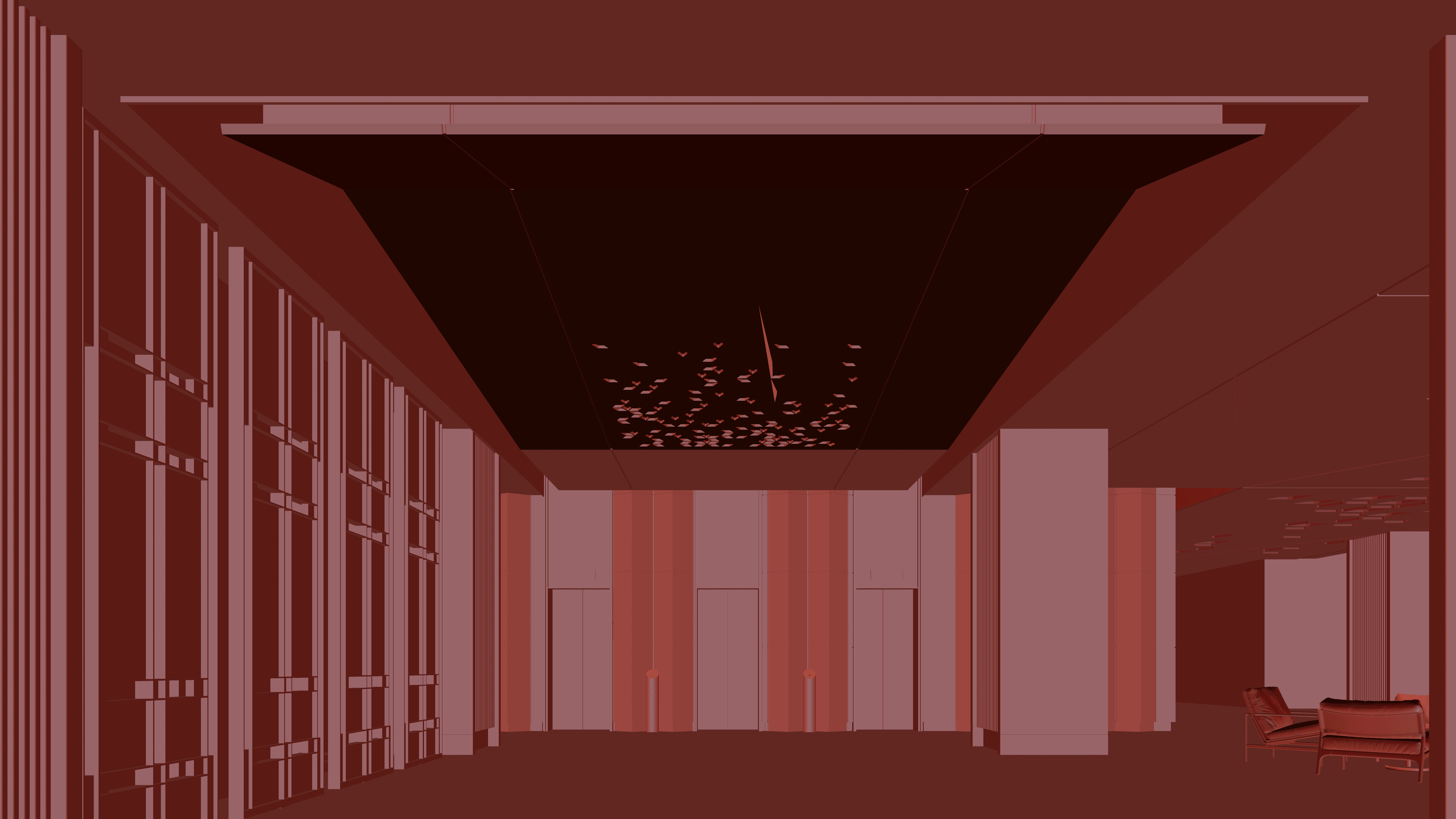 酒店空间大堂部分设计丨中国南通丨@ UNOR . 由內空間設計-8