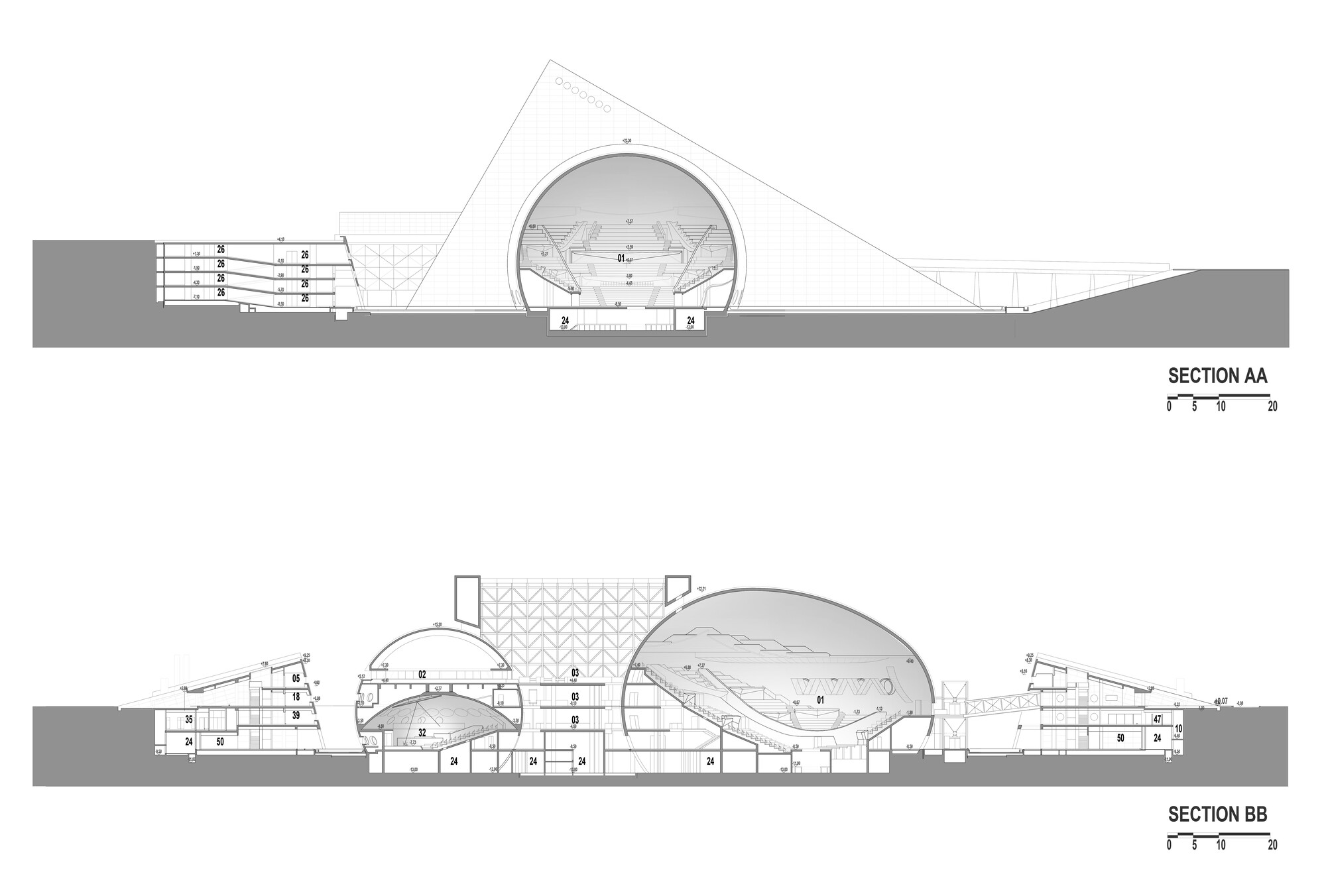 总统交响乐团音乐厅和合唱团大楼丨土耳其安卡拉丨Uygur Architects-25