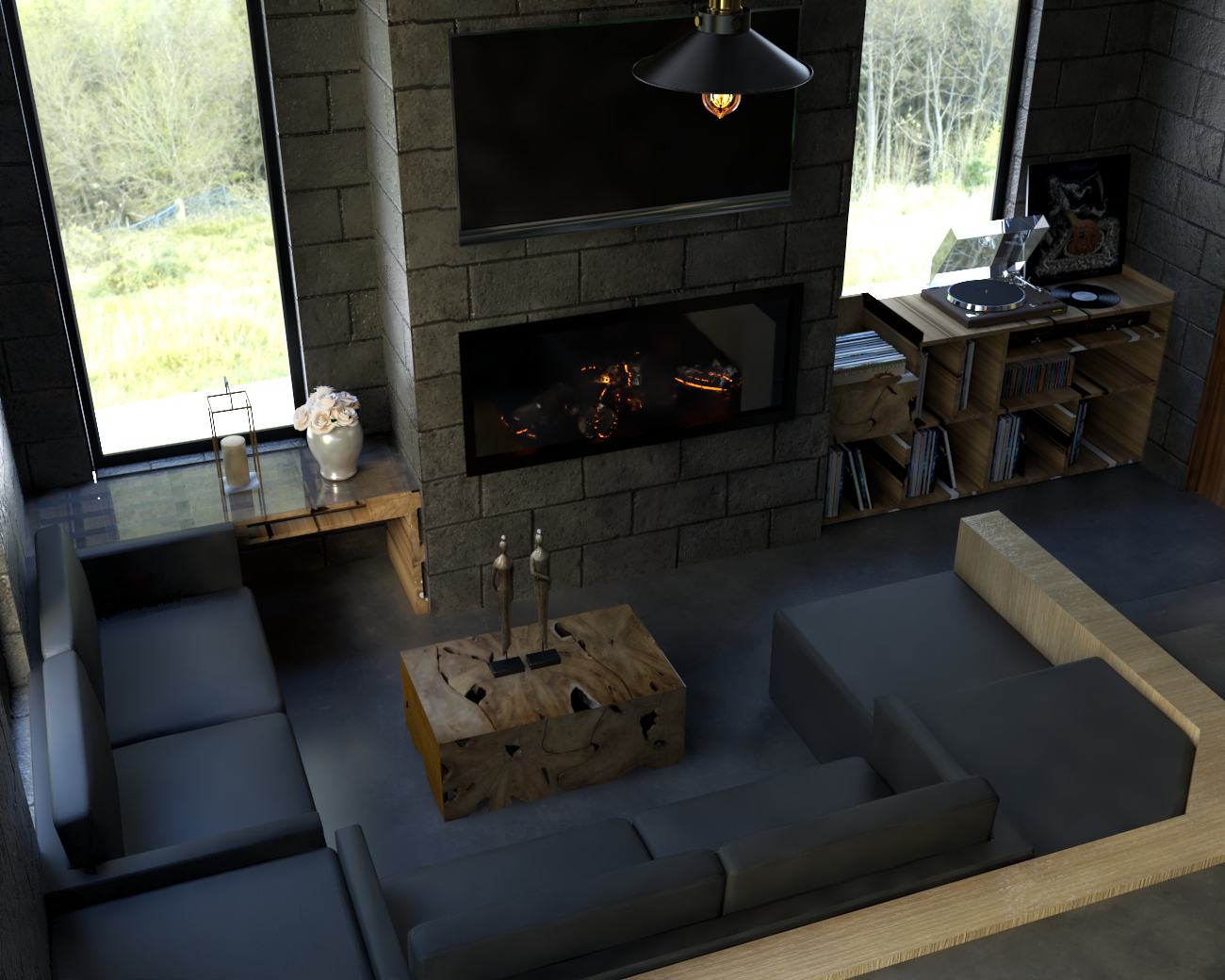 Residencia Castillo-Interior-Santa Lucia, F.M, Honduras-5