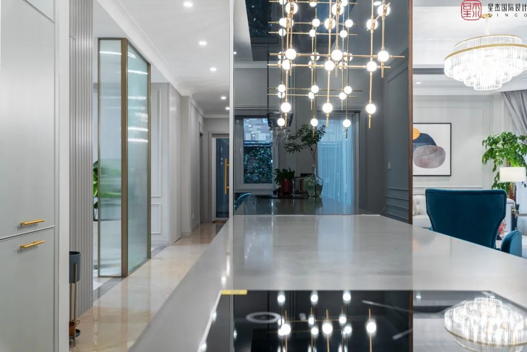 实景力作 | 350㎡新古典独栋别墅   明亮开阔的墅居空间-34