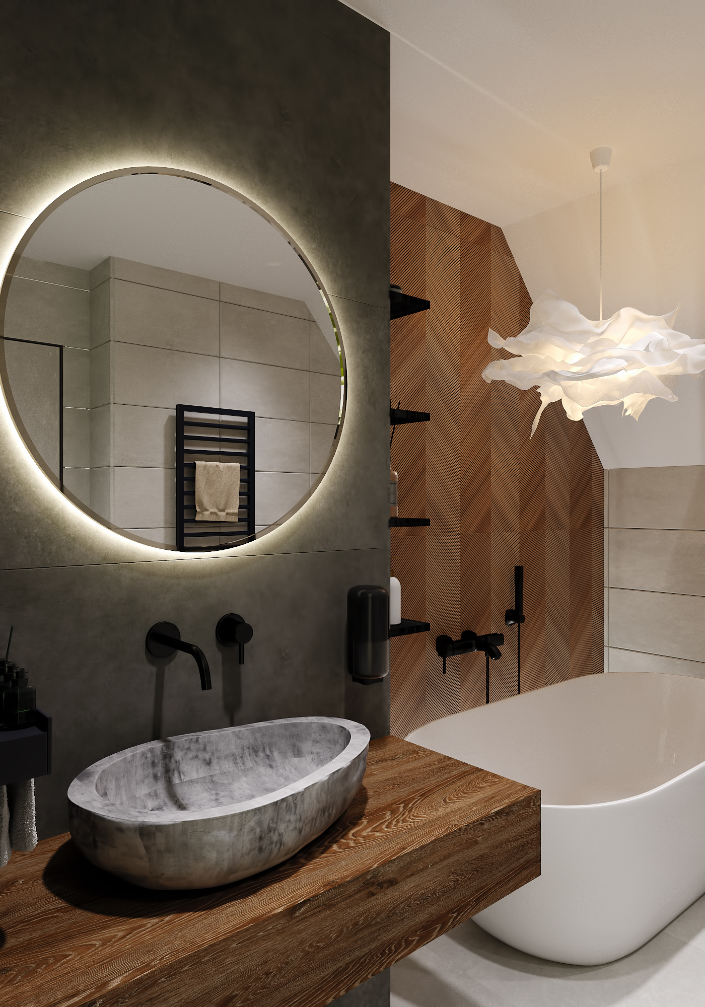 Bathroom for the cottage house near Kyiv (Ukraine)-6