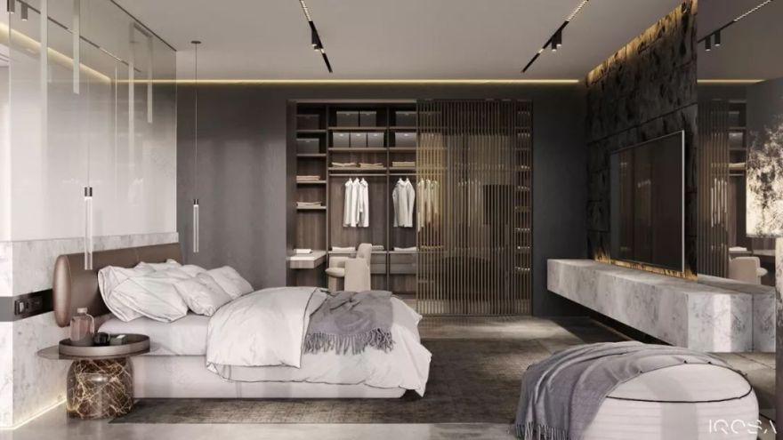 乌克兰 IQOSA 工作室打造野性公寓,粗犷与精致的完美融合-82