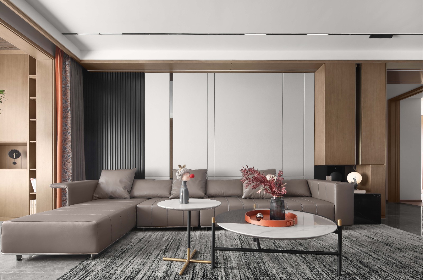 斑斓空间作品:优雅精致的灰调空间-6