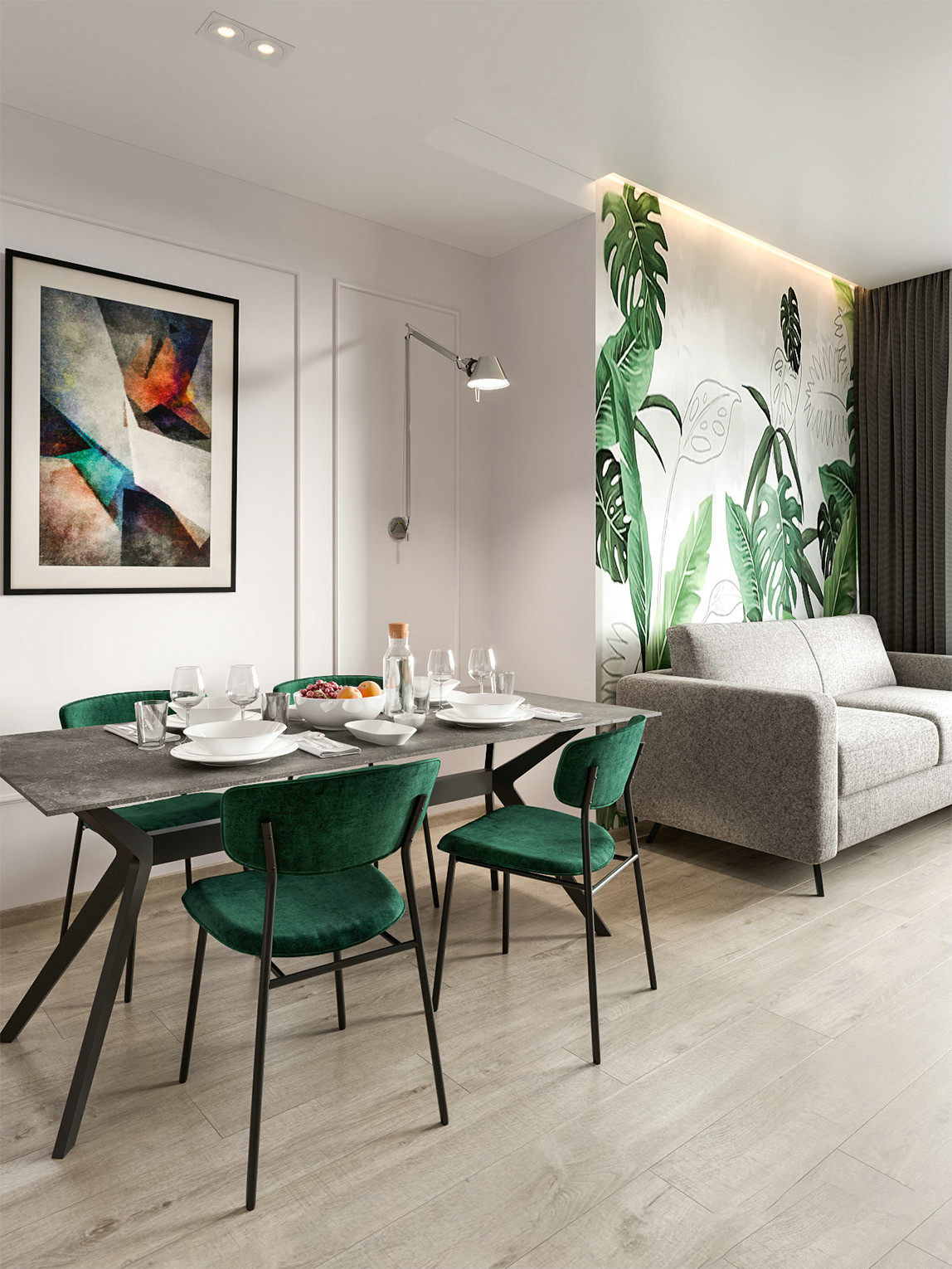 绿色家居，植物装饰小清新风格-4