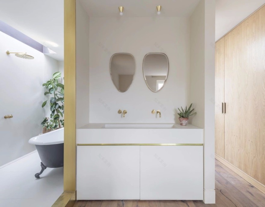 伦敦住宅的黄铜魅力-36