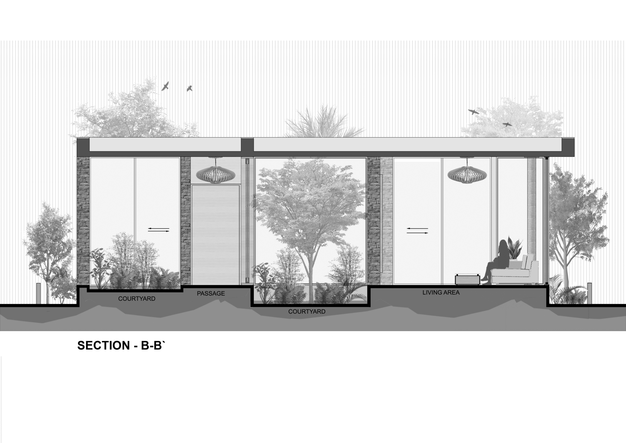石头屋丨印度丨The Grid Architects-41