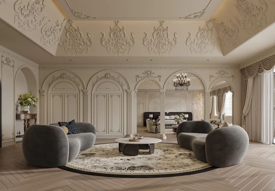 P.W.璞物设计丨多伦多1300㎡独栋别墅，雕花琢韵墅写人生-74