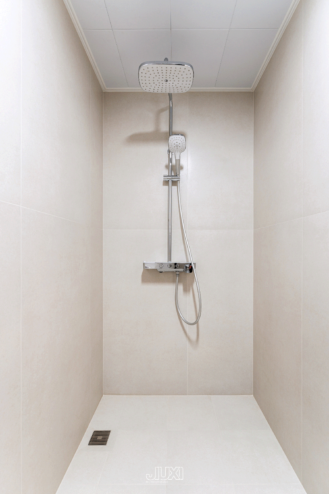 「原创案例」同色系的高级感,可以折叠的厨房解锁光影流动-77