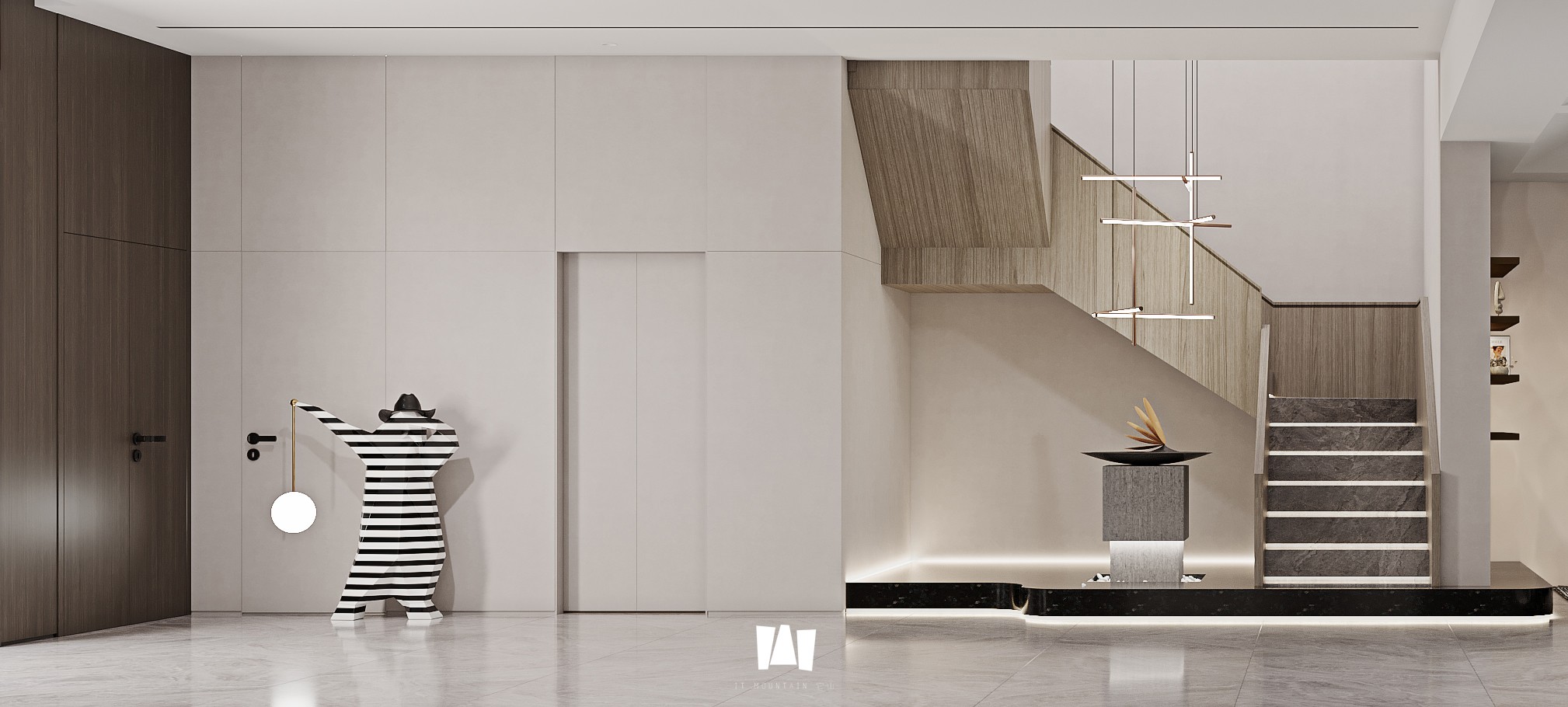 自然温馨的错层空间设计丨它山空间设计-47